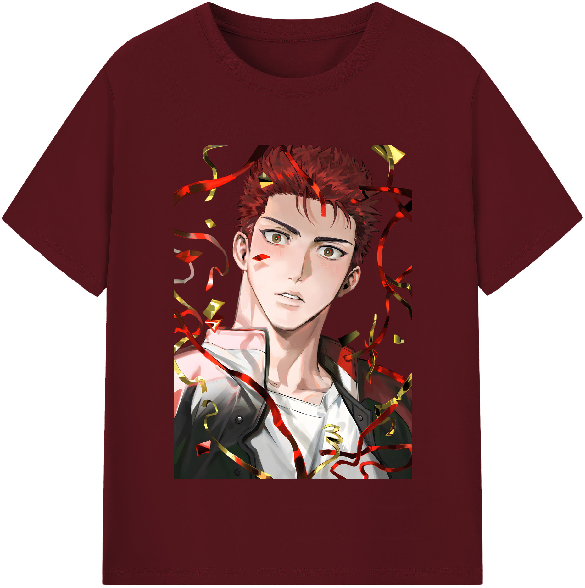 SLAM DUNK／スラムダンク 綿100％半袖Tシャツ（フロントプリント）